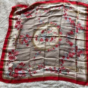 Christian Dior floral scarf